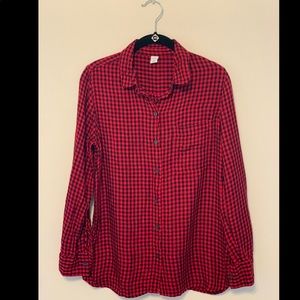 Size M Red Buffalo Check Button Down